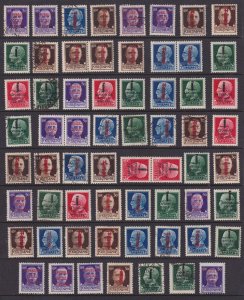 ITALY - 1949 SOCALIST REPUBLIC - GROUP OF MINT NEVER HINGED & USED STAMPS - P707