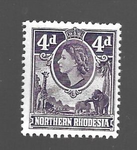Northern Rhodesia 1953 - M - Scott #66 *