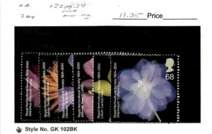 Great Britain, Postage Stamp, #2209-2014 Mint NH, 2004 Flowers (AB)