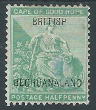 Bechuanaland, Sc #40, 1/2d Used