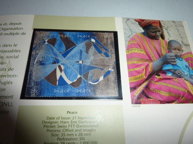 1993 United Nations New York Annual collection of Postage Stamps