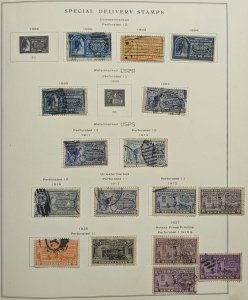 US Stamp Collection Scott Album Mint & Used Back Of The Book Officials Revenues
