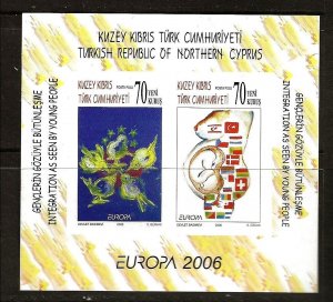 Turkish Cyprus - issue of 2006 Imperf - Europa CEPT