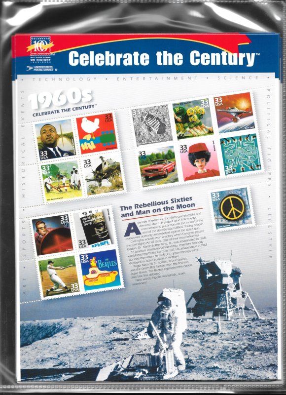 3182/3191, Celebrate The Century, Original USPS Binder, Free Shipping