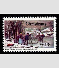 U.S.#1703 Christmas 13c Single, MNH.  w/BlockTagging