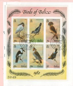 Belize #500 Used Souvenir Sheet