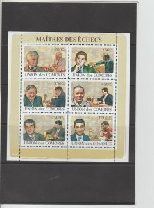 Comoro Islands  Scott#  1063  MNH  S/S  (2009 World Chess Champions)