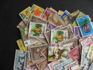 Hoard breakup mixture 150 Malaya, Malaysia. Duplicates & mixed condition