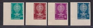 Albania   #609-612    MNH   1962  imperf  malaria eradication   WHO