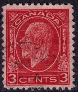 Canada # 197c Used VF  light  cancel Cat $ .25