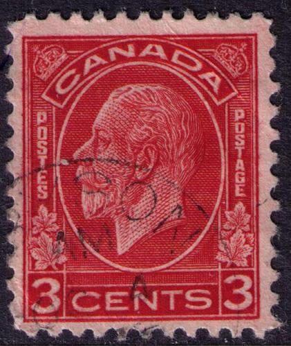 Canada # 197c Used VF  light  cancel Cat $ .25