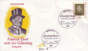 German FDC Sc.# 1053 Friedrich Ebert L178