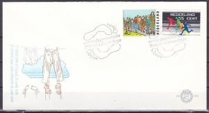 Netherlands, Scott cat. 558-559. Marchers and Athletes. First day cover. ^