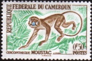 Cameroun 1962 Sc#358, SG#309 0.50F Moustache Monkey USED.