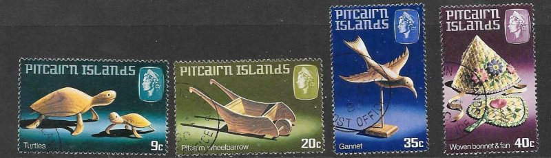 PITCAIRN ISLANDS SG207/10 1980 HANDICRAFTS FINE USED