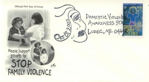 2003 Stop Family Violence Lubec ME (Scott B3) Artcraft 