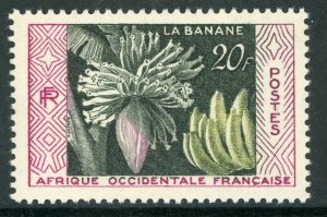 French Colony 1958 French West Africa Bananas Scott # 74 MNH H320 ⭐⭐