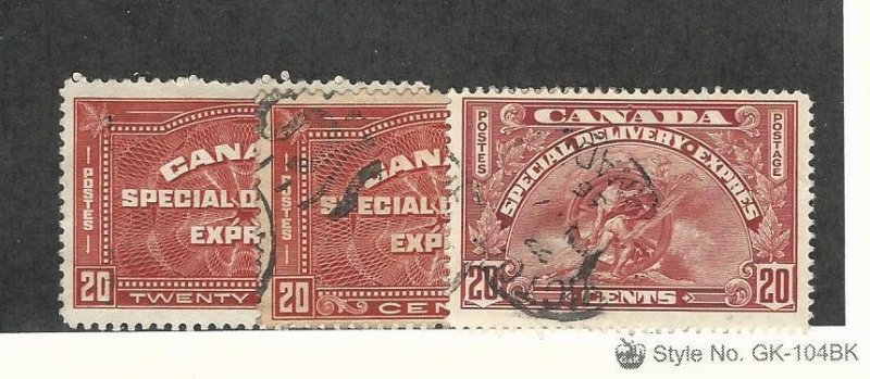 Canada, Postage Stamp, #E4-E6 Used, 1930-35 Special Delivery