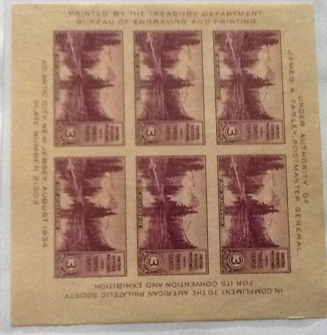 United States, 770, 3c Mt. Rainer Imperf S/S, **NGAI**