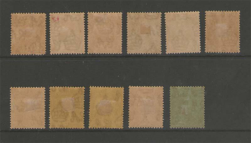 Bermuda 1922 SG 77-87 (78 missing) MH