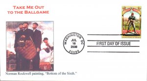 #4341 Take Me Out to the Ballgame Ginsburg FDC