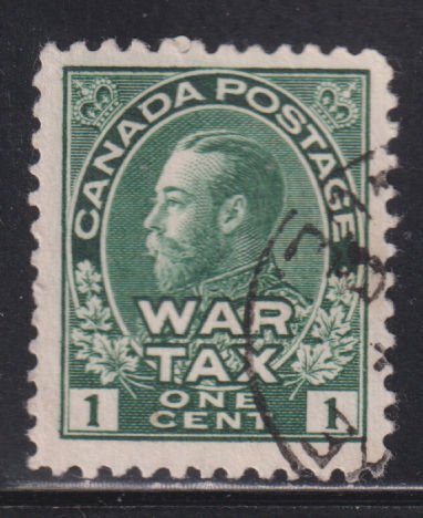 Canada MR1 King George V - War Tax 1¢ 1915