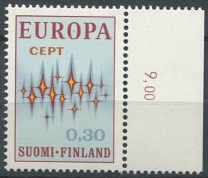Finland Sc#512 MNH, 30p dk red & multi, Europa (C.E.P.T.) 1972 - Stars (1972)