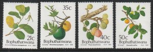 1991 South Africa - Bophuthatswana - Sc 255-7 - MNH VF-4 singles- Fruit