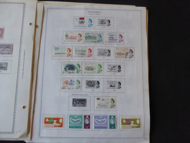 Bahamas 1884-1991 Stamp Collection on Album Pages