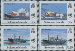 Solomon Islands 1988 SG626-629 Sydpex Stamp Exhibition set MNH