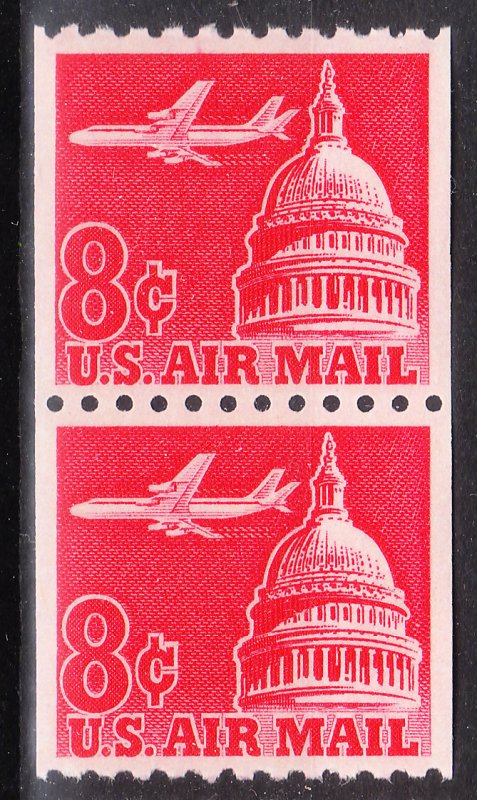 MOstamps - US Scott #C65a Coil Pair XF-Superb Mint OG NH - Lot # DS-786
