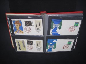 1955-1956 Japan Woodblock FDC Collection 100+