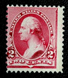 US #219D MNG 2c Mint No Gum 1890