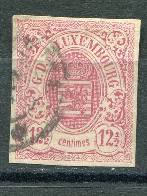 Luxembourg  #8  used  F-VF  signed     Lakeshore Philatelics