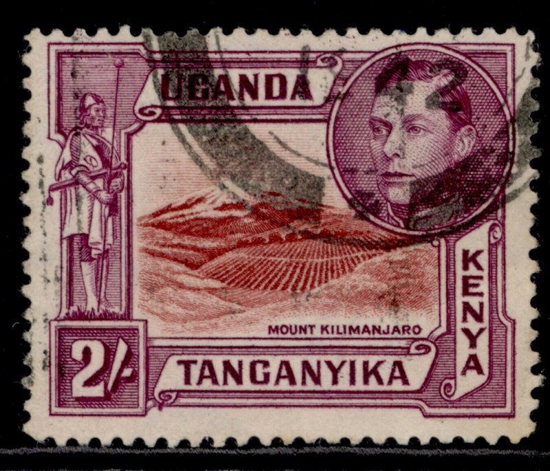 KENYA UGANDA TANGANYIKA GVI SG146a, 1a black & brown, FINE USED. Cat £20 PERF 14