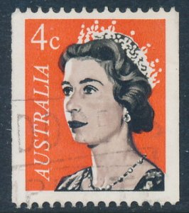 Australia Scott 419/SG 405, 4c QE II coil stamp, F-VF used
