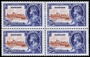 Barbados Scott 188 Block of 4 (1935) Mint LH F-VF C