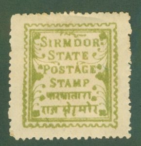 SIRMOOR - INDIAN STATE 9 MH  BIN $1.60