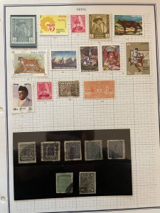 Collection of Nepal stamps