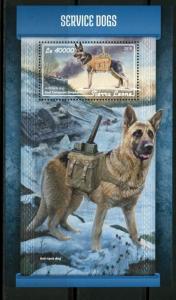 SIERRA  LEONE  2018 SERVICE DOGS  SOUVENIR SHEET MINT NH