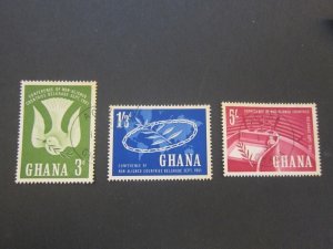 Ghana 1961 Sc 101-03 set FU