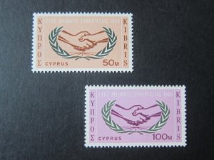 Cyprus 1965 Sc 260-261 set MNH