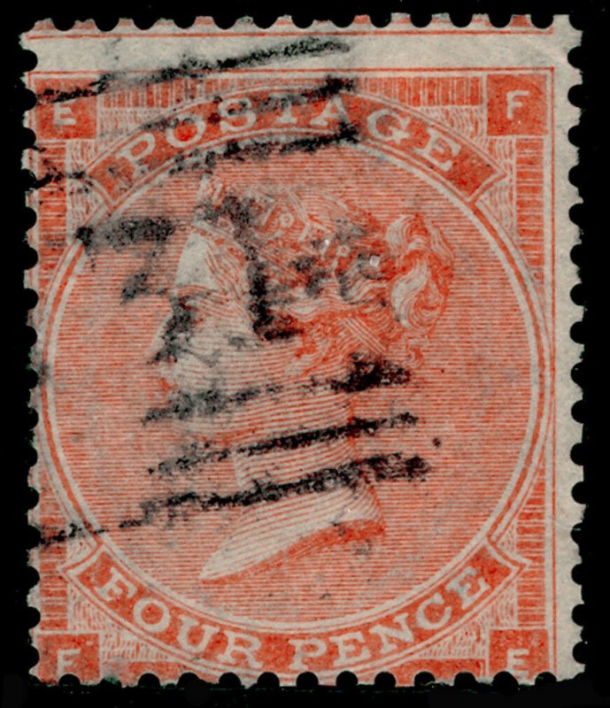 SG80, 4d pale red plate 3, FINE USED. Cat £140. FE