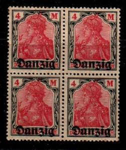 Danzig Scott 14 Mint NH block (Catalog Value $76.00)