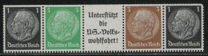 Germany Scott # 415 (2), 416, 418, label A8.3, mint nh, se-tenant, Mi# EGS1
