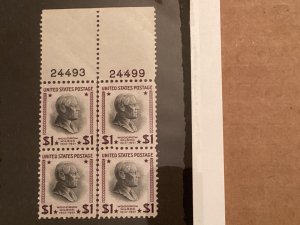 US Scott #832 Plate Block MNH XF