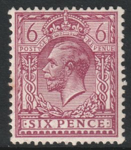 GB Scott 167 - SG385, 1912 Script Cypher 6d MH*