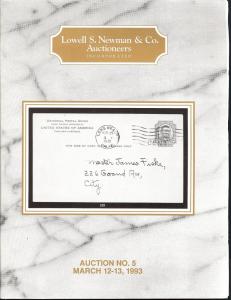 Newman: Sale # 5  -  Lowell S. Newman & Co. Auctioneers, ...