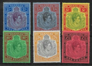 BERMUDA SG116/21 1938-43 KEY TYPES p14 CHALKY PAPER MTD MINT