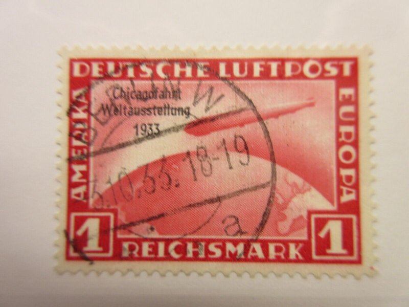 GERMANY, Scott: C43, CHICAGO ZEPPELIN, USED, Lot26, Cat $375